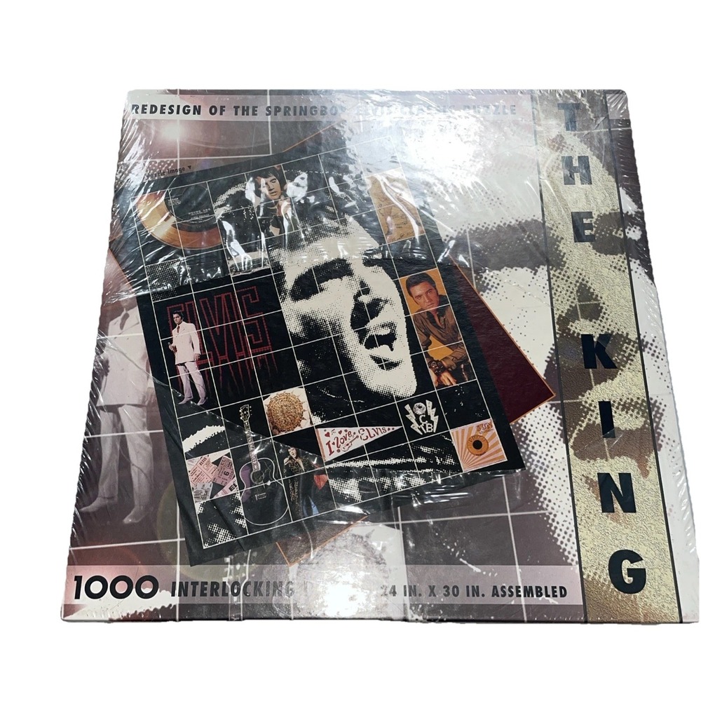 Springbok Elvis Presley The King 1000 Piece Jigsaw Puzzle Sealed Hallmark 6169